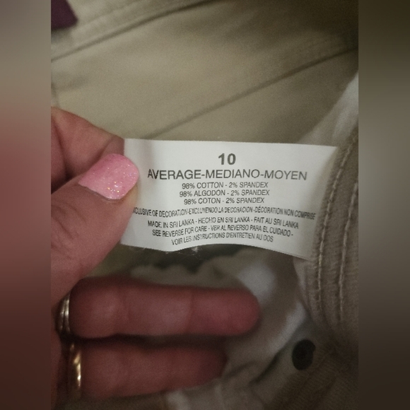 Gloria Vanderbilt stylish khaki jeans EUC Size 10 - Picture 6 of 10